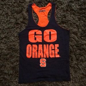 Reversible Syracuse Orange pinney